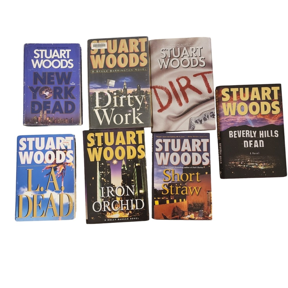 Stuart Woods Lot of‎ 7 Novels: Stone Barrington, Holly Barker, Crime Thriller